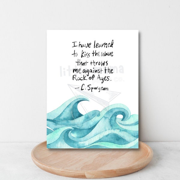 Learned to Kiss the Wave - Etsy