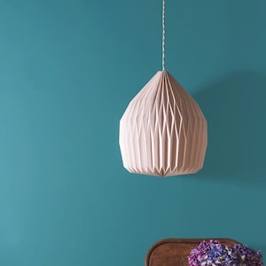 Handmade Origami Light Shade | Pendant Lampshade for Bedroom, Living Room, Nursey