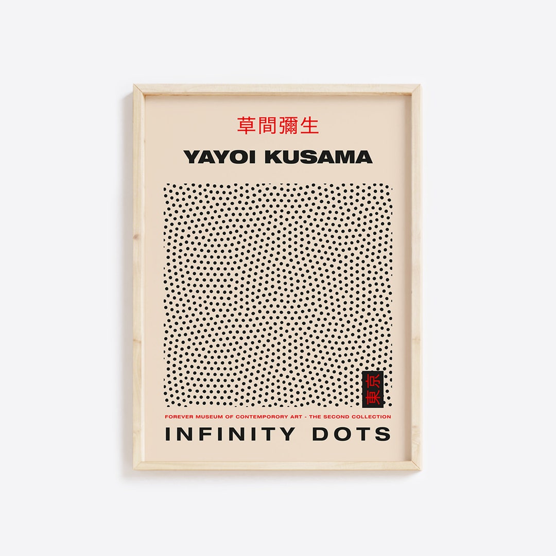 Yayoi Kusama Print, Give Me Love, Wall Art, Contemporary Art, Kusama