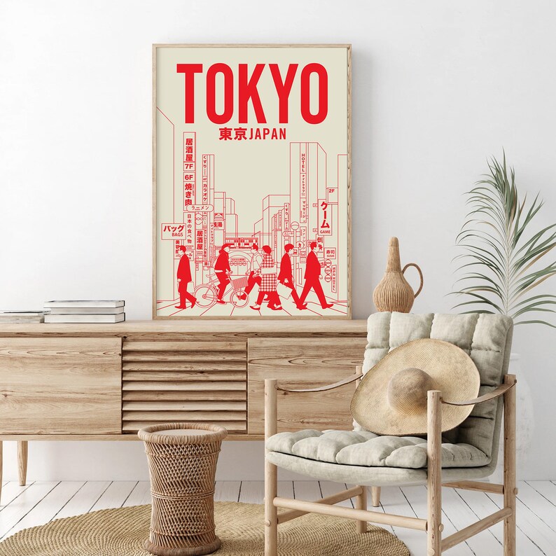 Japanese Wall Art Tokyo Wall Art Digital Download Japanese Etsy