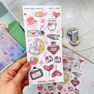 Stickervel - stickers voor in het dagboek - scrapbookstickers - funguy the fantastic - paddestoelstickers - schattige paddestoelstickervel