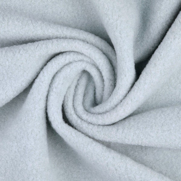 Melange Coat Felt - Ice Blue 37 - Felted   Boucle Coating - Sold by the Metre From Higgs and Higgs