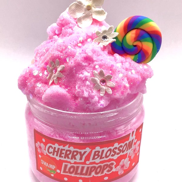 Cherry Blossom Lollypops - Japanese Cherry Blossom Scented Pink Cloud With Flowers and Lollipop!