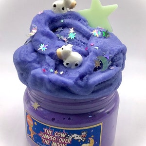 The Cow Jumped Over the Moon - Cloud Creme Lavender Scented cloud slime with Luminous star for your Bedroom.