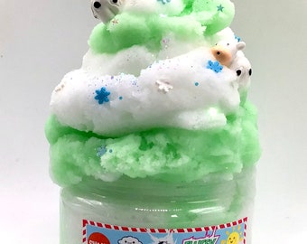 Peppermint Fluff Cow Cloud Cream Slime, Gifts for Kids, Fresh Scent, fun slimes for kids, perfect gifts for children, birthdays, prizes