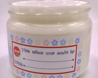 Base de slime nuage non parfumée et incolore de 8 oz - Ajoutez votre propre parfum/couleur ou laissez tel quel. Slime pour peaux sensibles, 250 g uniquement