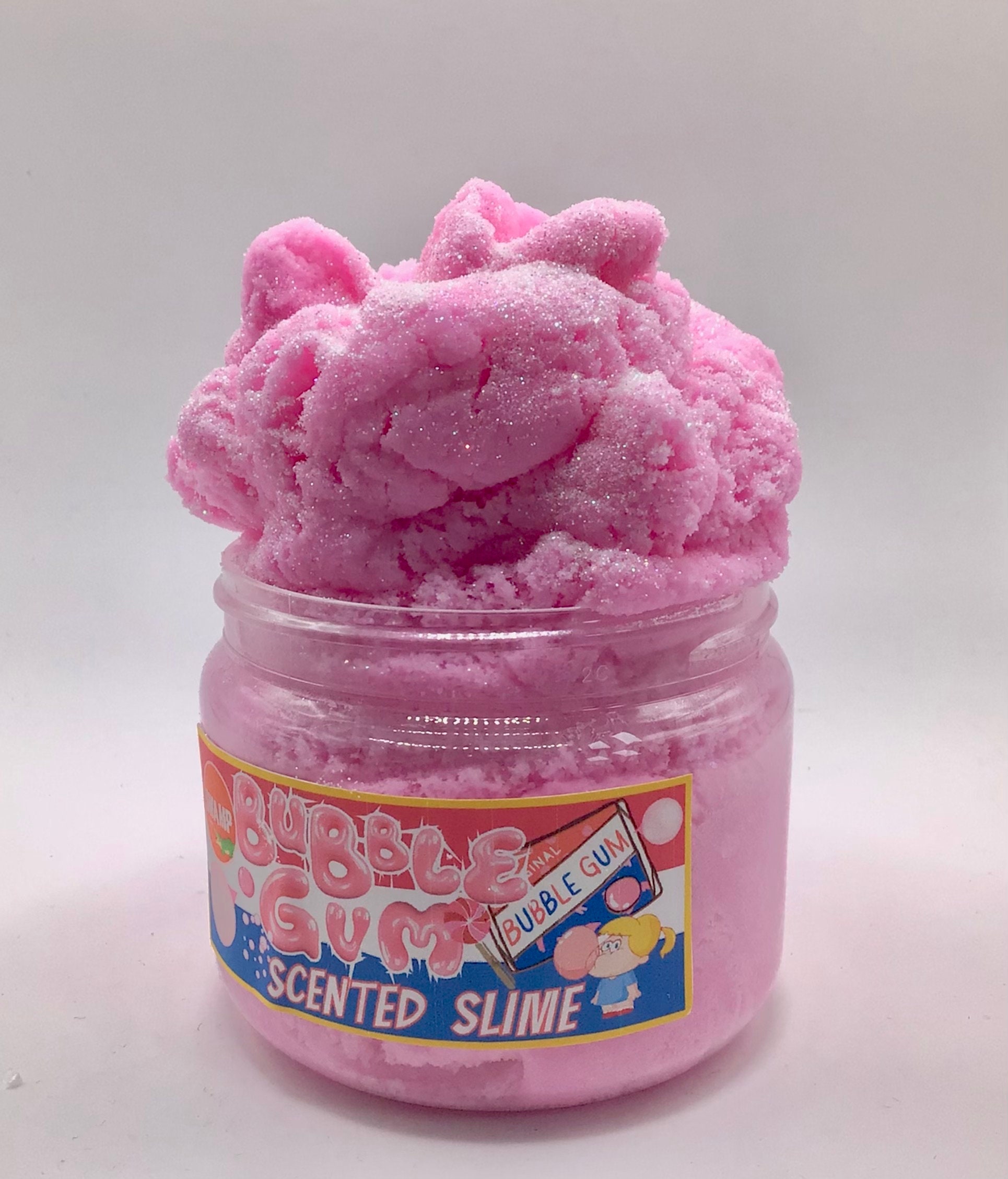 Pink Ice clear slime, icee slime, diy slime, holiday slime, Christmas  slime, thick slime, glitter slime, pink slime