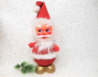 Père Noël Ancien En Papier Mâché 23 Cm - Contenant à Bonbon Santa Claus