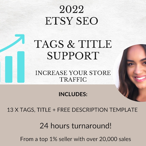 Etsy Titles and Tag support, Etsy SEO, Increase your Etsy Traffic with expert keyword research and copywriting, Save time with an Etsy Coach