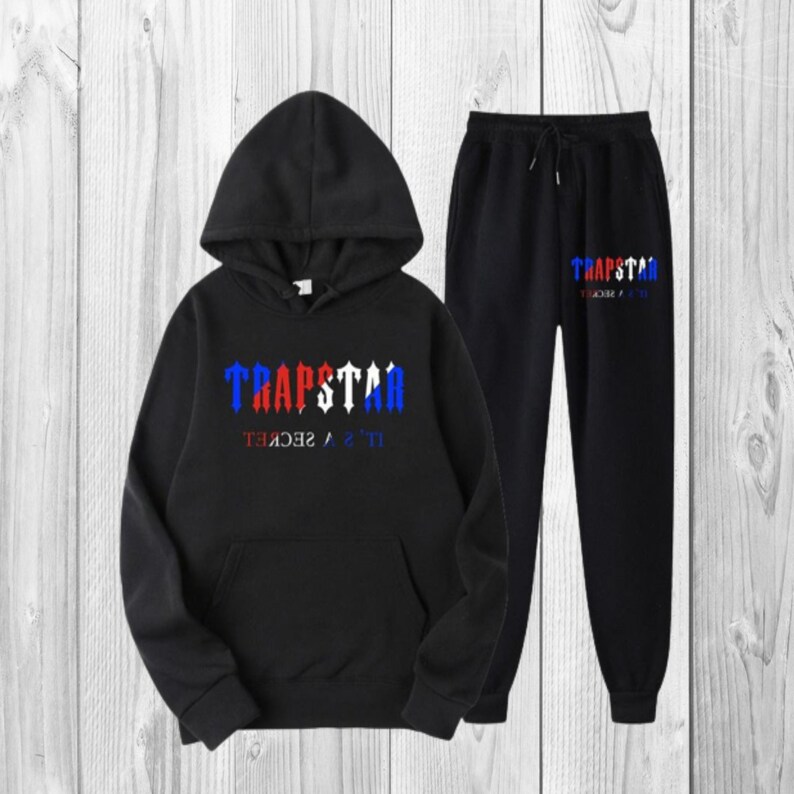 Winter Trapstar Hoodie Sets Men Tracksuit Casual Hoodies Etsy