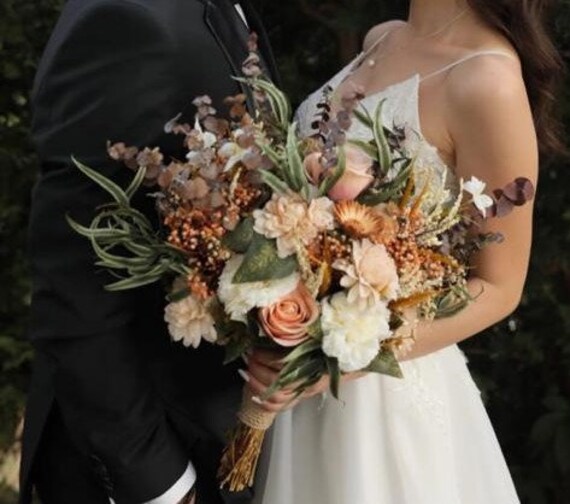 Wedding Bouquet Bridal Bouquet Wedding Flowers Bridesmaid Etsy