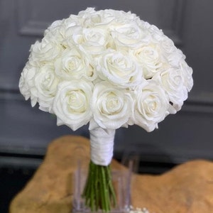 Rose Wedding Bouquet, Bridal Bouquet, Bride Flower, Wedding Flowers, Bridesmaid Bouquets, Artificial flowers