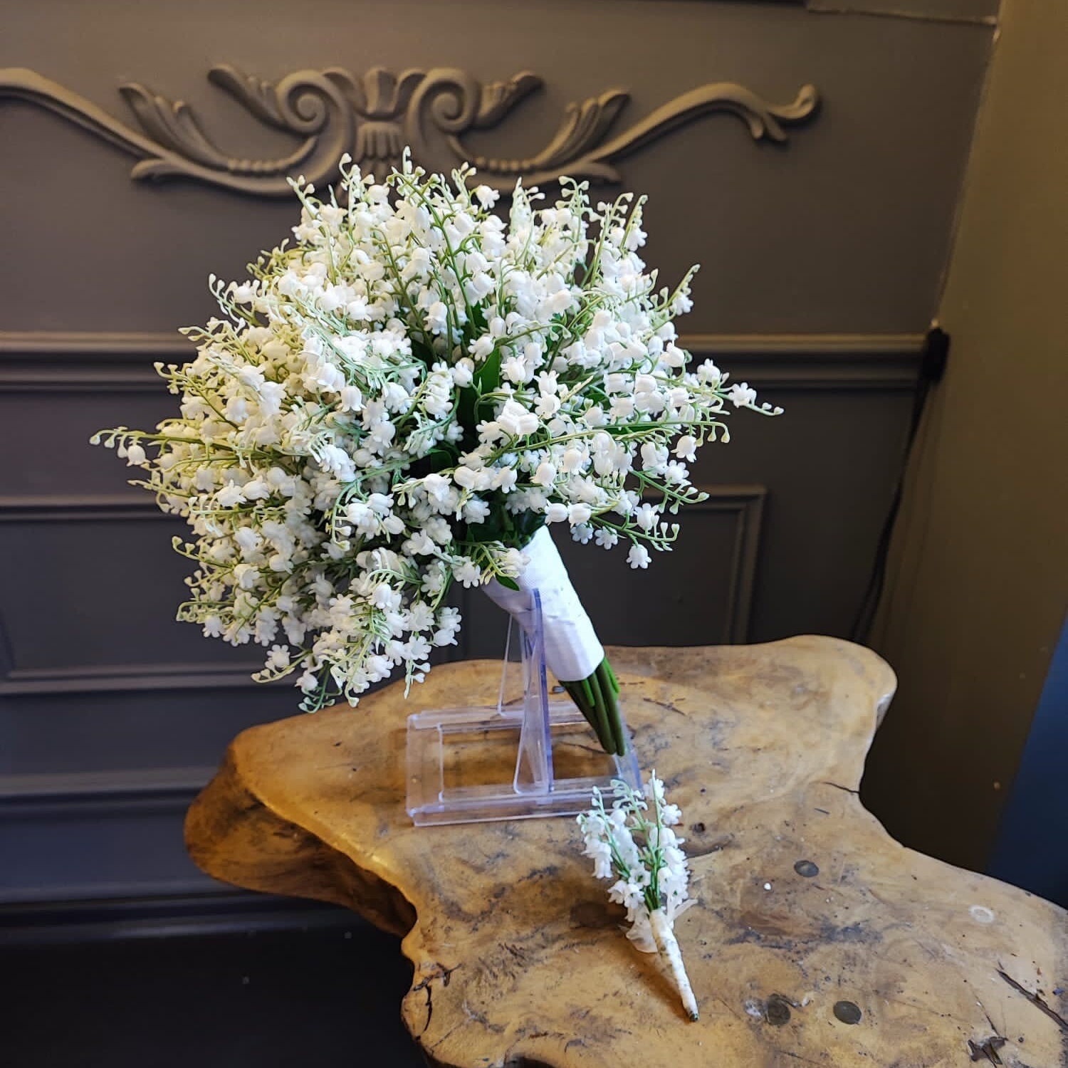 Maiglöckchen Hochzeitsstrauß: Künstliche Brautblumen