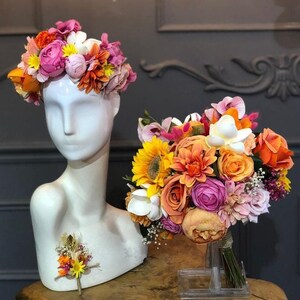 Bouquet de mariage, Bouquet de la mariée, Bouquet de la mariée, Fleurs de mariage, Bouquets de demoiselle d'honneur, Fleurs artificielles