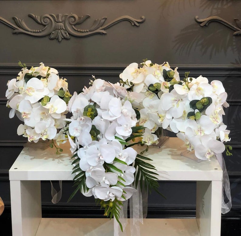 Orchid Wedding Bouquet Orchid Bridal Bouquet Bride Bouquet Etsy