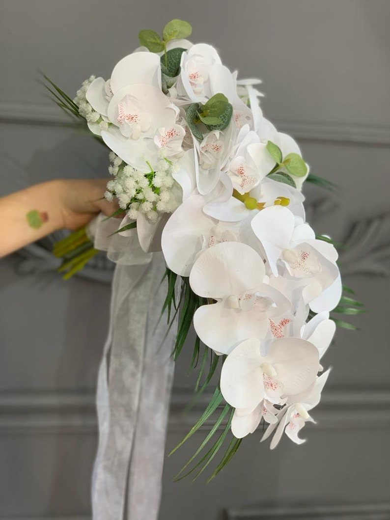 Orchid Wedding Bouquet Orchid Bridal Bouquet Bride Bouquet Etsy