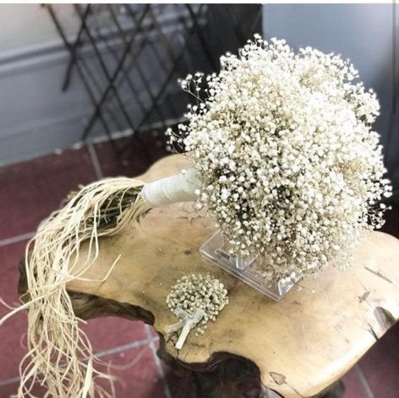 Gypsophila Bouquet Preserved Gypsophila Bridal Bouquet Etsy