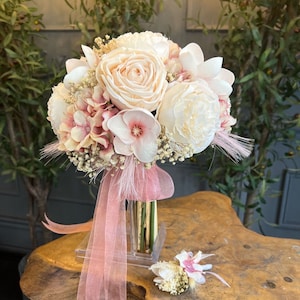 Brautstrauß, Brautstrauß, Hochzeitsstrauß, Hochzeitsblumen, Brautjungfer Blumensträuße, Kunstblumen