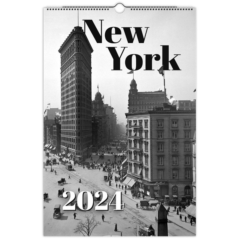 Wall Calendar Vintage Old Photography New York 2024 Etsy