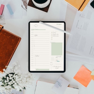 Das Bullet Journal auf dem Ipad mit Tagesplaner