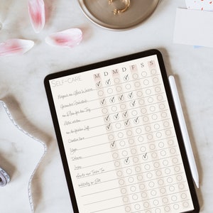 Das Bullet Journal auf dem Ipad mit Selfcaretracker