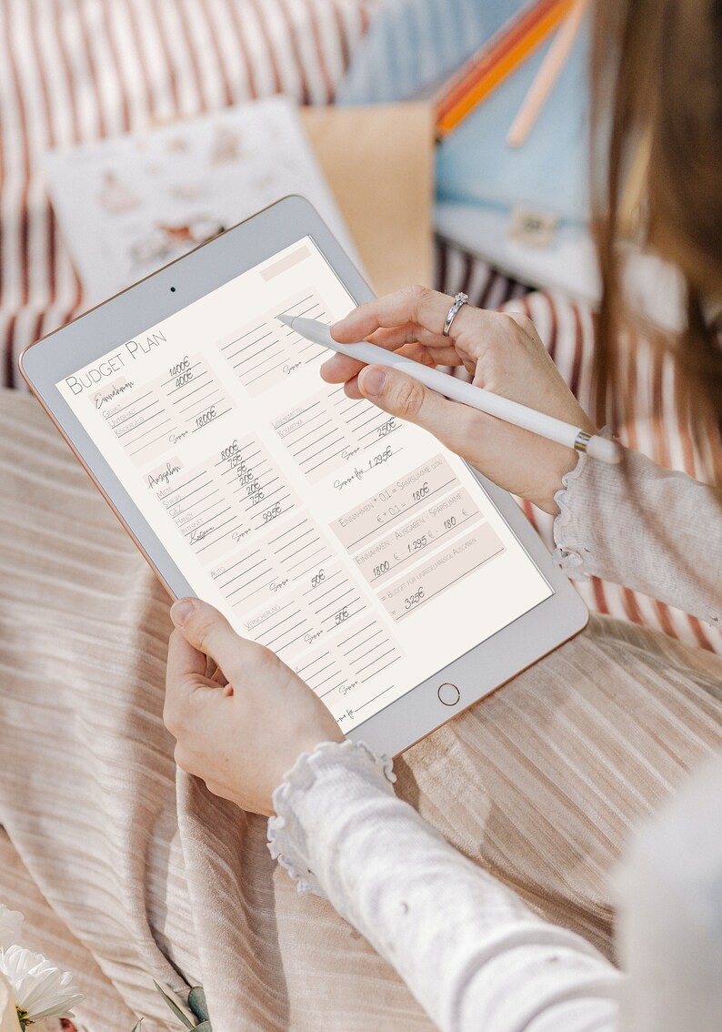 Das Bullet Journal auf dem Ipad mit Budgetplaner