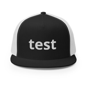 Test embroidery cap