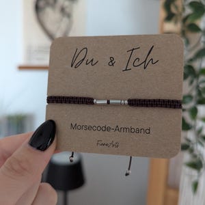 Morsecode Partner-Armband personalisiert | zwei Buchstaben und Initialen | Schmuck mit Bedeutung