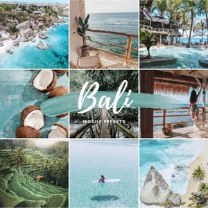 7 Bali Presets | Mobile Lightroom Presets | Blogger Photo Presets | Aesthetic Presets | Instagram Filters