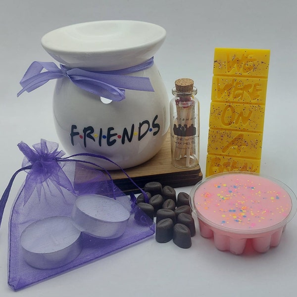 Friends TV show inspired Wax Burner and Melts Gift Box, Ideal gift for Friends fan, Birthday, any occasion, Central Perk