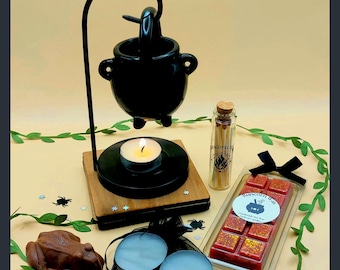 Hanging Cauldron Wax Burner, Wizard Inspired Melts, Witchy Home Decor Gift