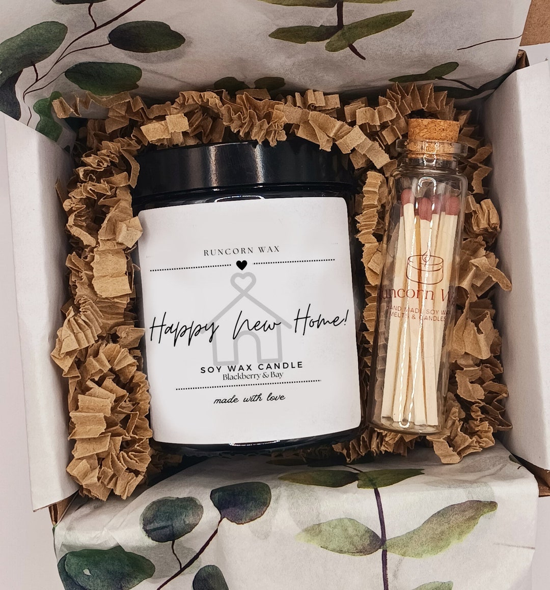 Happy New Home Candle Gift, Moving House, Gift for Friend, Family, Gift