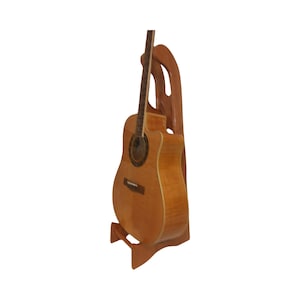 Acoustic Guitar Stand, New Tall Style. Beautiful and Classy. A perfect compliment to your guitar. Free Shipping included to contiguous USA.