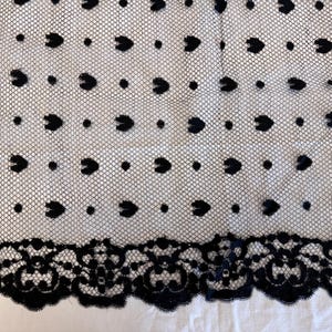 antique Spanish mantilla. Catholic veil. Church scarf. Lace mantilla of the last century.