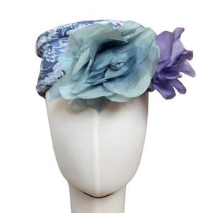 Lavender Pillbox Hat With Veil - Etsy display picture 1