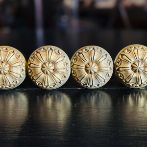 Antique Bronze Furniture Knobs / Set of 4
