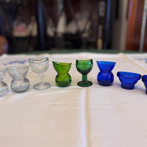 Vintage eye wash cups, England, 1940s