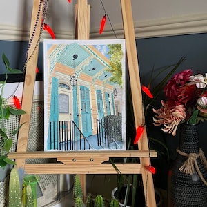 New Orleans Marigny House Oil Painting