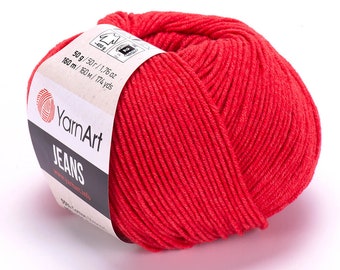 YarnArt Jeans, Amigurumi Yarn, Cotton Yarn, Cotton Thread, Crochet yarn, Granny Square, Crochet Cotton Yarn, Baby Yarn, Blanket Yarn, Punch