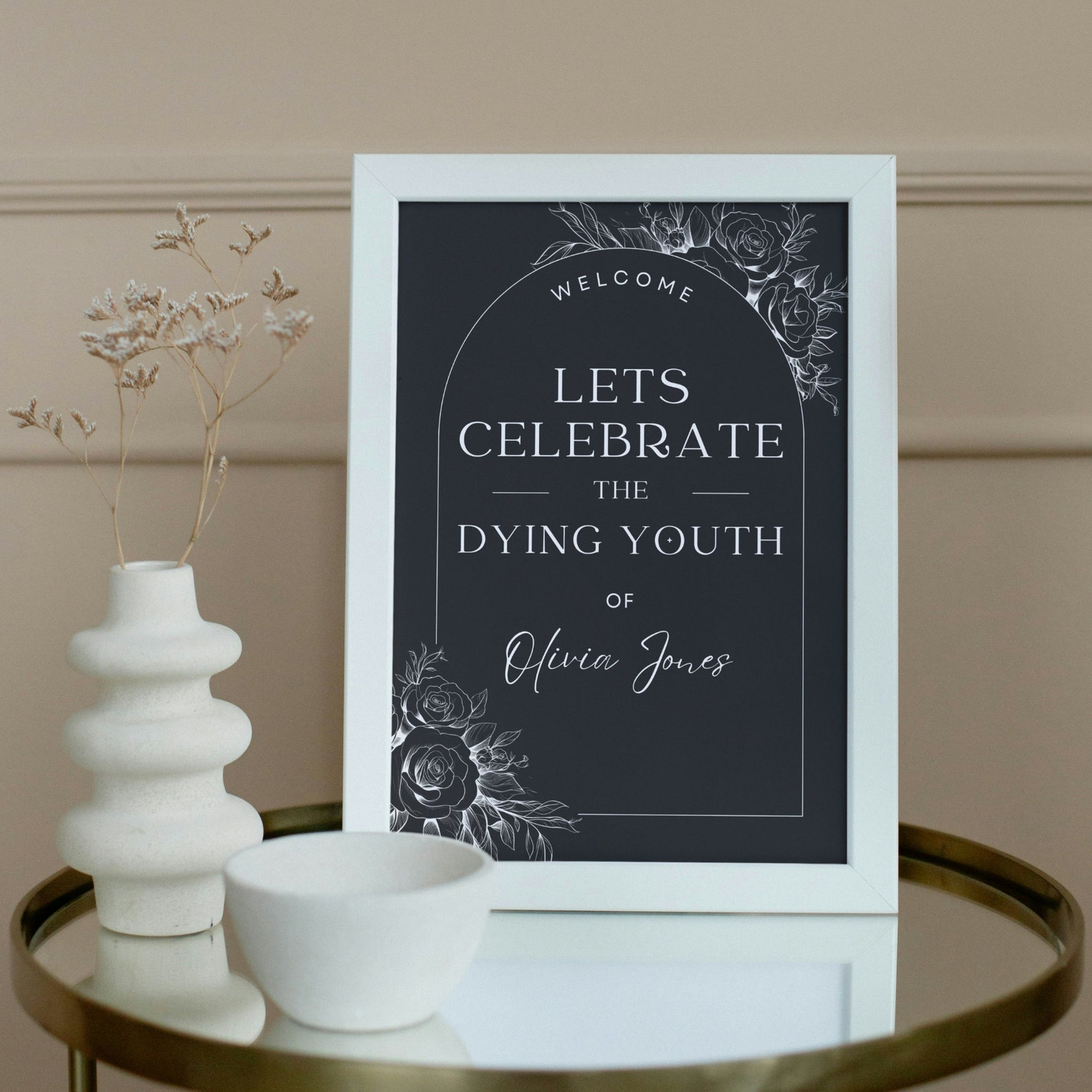 RIP Twenties Welcome Sign - Farewell to Your Youth, Humorous 30th ...