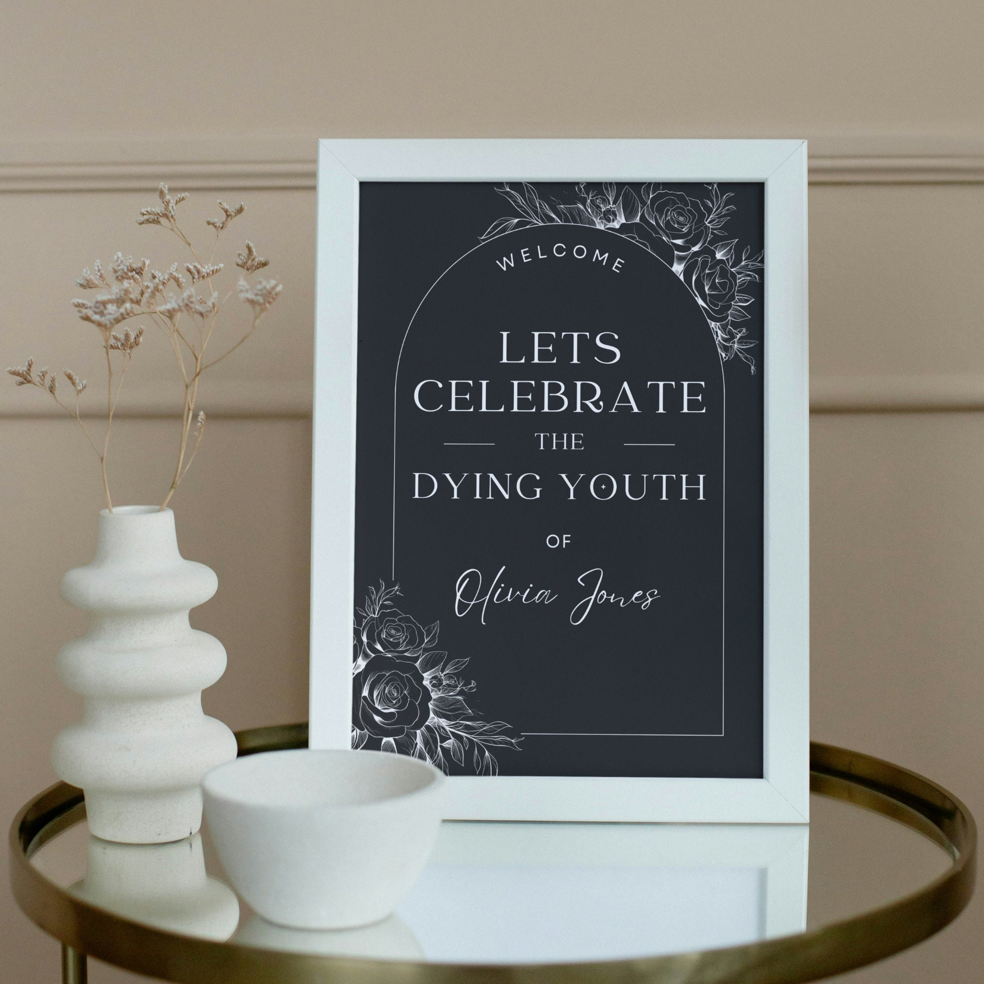 RIP Twenties Welcome Sign - Farewell to Your Youth, Humorous 30th ...