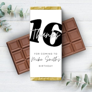 Minimale Aldi-Schokoriegelverpackung, Hershey&#39;s Candy-Etikett, modernes Geburtstagsparty-Geschenk, Dankeschön-Geschenk für Gäste, bearbeitbare Canva-Vorlage – BA1