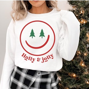 Holly & Jolly Retro Holiday SVG file, Christmas Shirt Svg, Christmas Vibes Svg, Funny Christmas Svg, Christmas Svg, Svg, Winter Svg