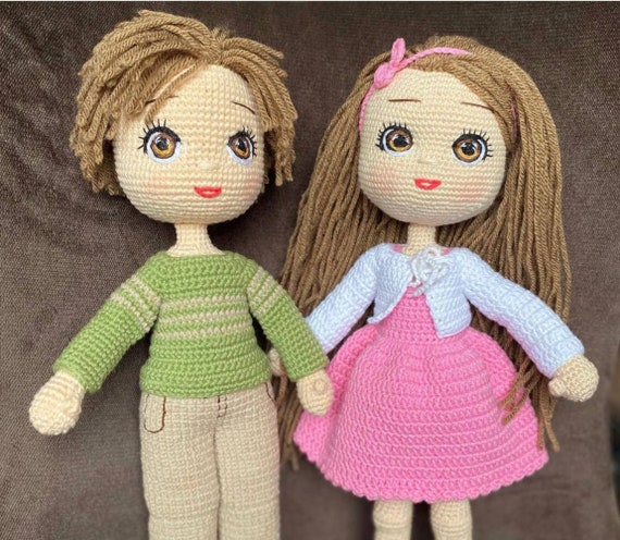 CREATIVE WOOLEN DOLLS Crochet Scenic Spots Cartoon Knitted Dolls Home Car  $14.55 - PicClick AU