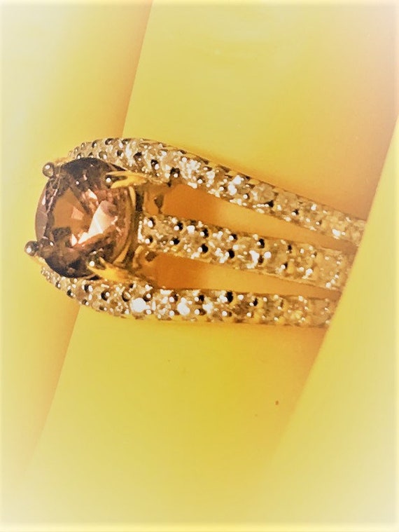 Rare certified ring, special gold setting with 1 … - image 2