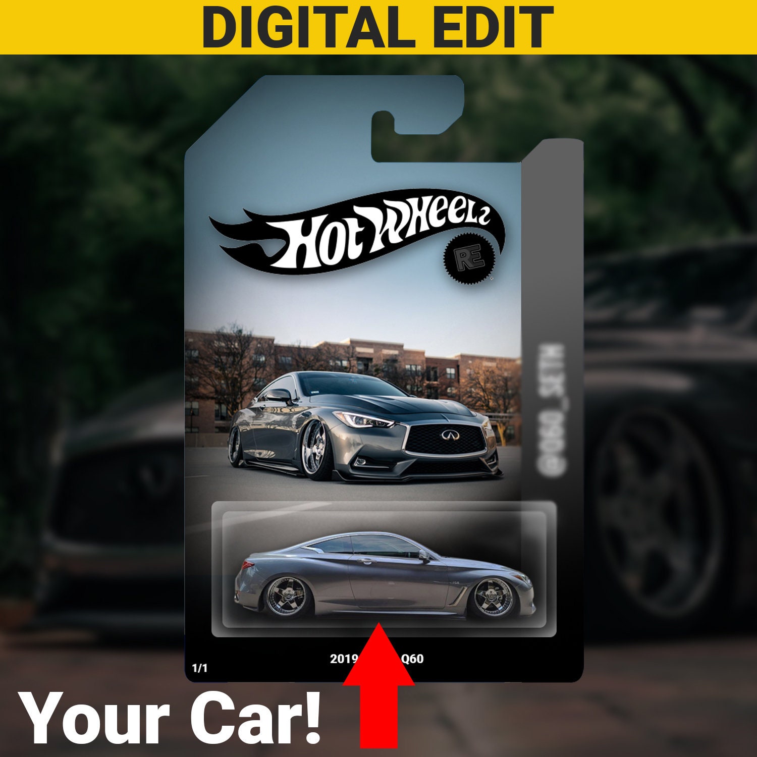 Custom Hot Wheels Edit for Instagram/print DIGITAL EDIT Etsy