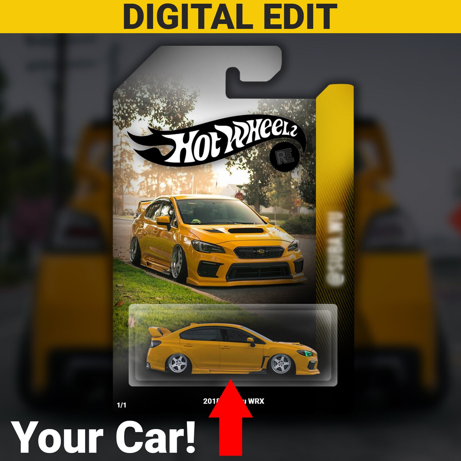 Custom Hot Wheels Edit for Instagram/print DIGITAL EDIT Etsy