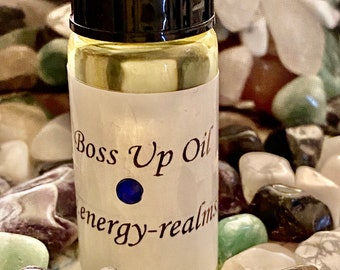 Aceite de perfume Boss Up Hoodoo Magick, botella de 10 ml. - Aceites Hoodoo, con hierbas y raíces.