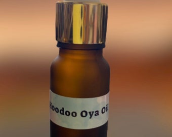 Hoodoo Oya Oil.  Removes negativity, brings Clarity and Peace, connects you to the Spiritual Realm.