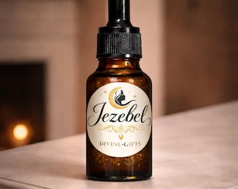 Aceite Jezebel: Perfume herbal mágico Hoodoo - Atrae riqueza y socios adinerados (10 ml)